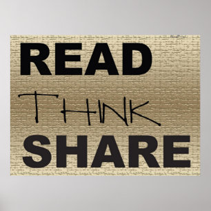 Read Think Share Poster