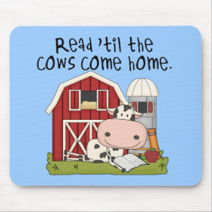 Read 'til The Cows Come Home Mouse Mat