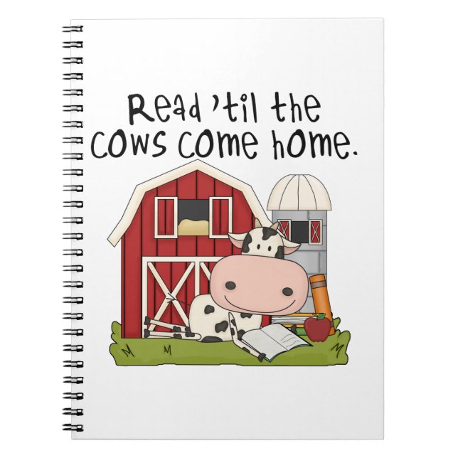 Read 'til The Cows Come Home Notebook (Front)