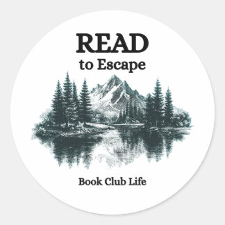 Read to Escape - Book Club Life Sticker