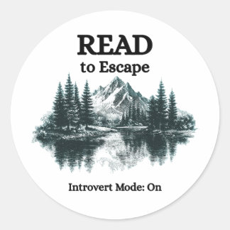 Read to Escape - Introvert Mode: On Sticker
