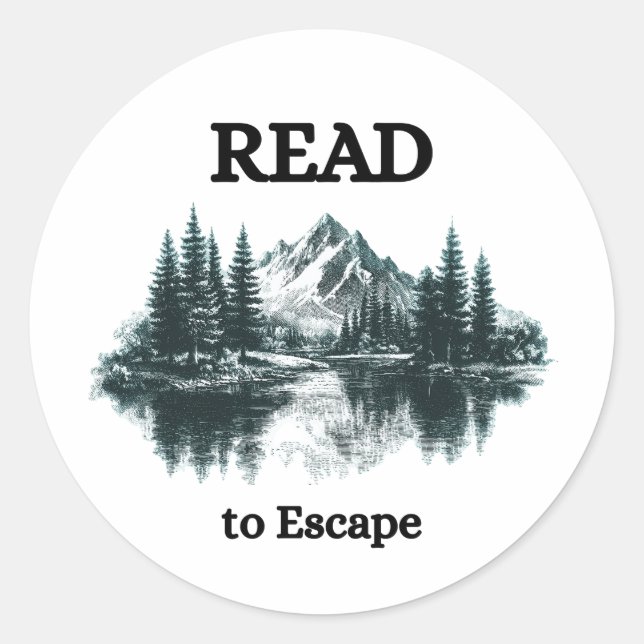 Read to Escape Sticker (Front)