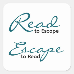 Read to Escape Sticker Literary Gift