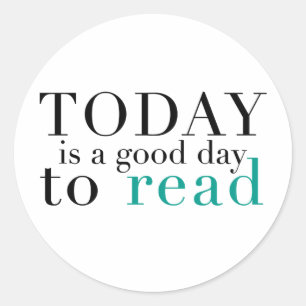 Read today classic round sticker