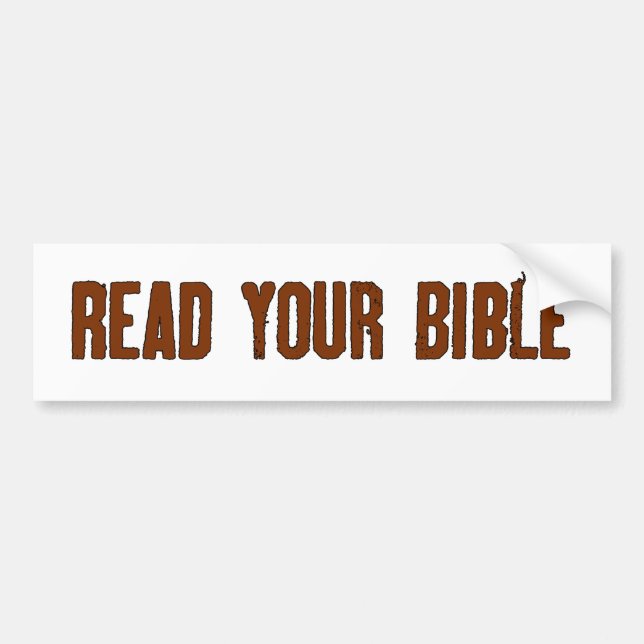 Read Your Bible Bumper Sticker (Front)