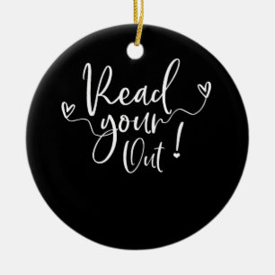 Read Your Heart Out Book Lovers Ceramic Tree Decoration