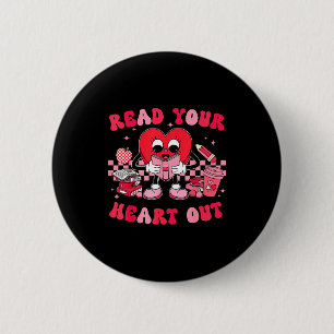 Read Your Heart Out Valentines Day Teachers Book L 6 Cm Round Badge