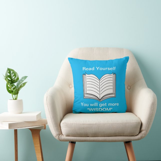 Read Yourself Inspirational Quote Cushion (Chair)
