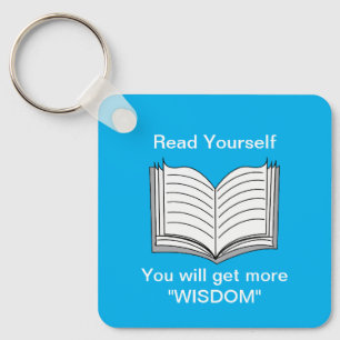 Read Yourself Inspirational Quote Key Ring
