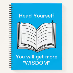 Read Yourself Inspirational Quote Notebook