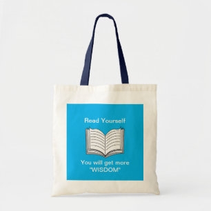 Read Yourself Inspirational Quote Tote Bag