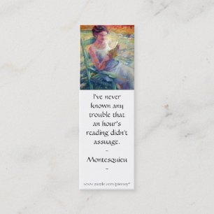 Reader Bookmark Mini Business Card