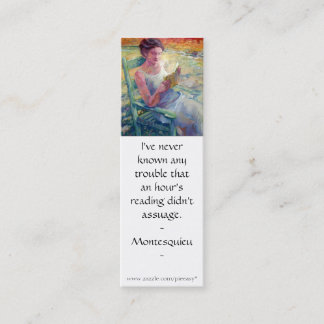 Reader Bookmark Mini Business Card