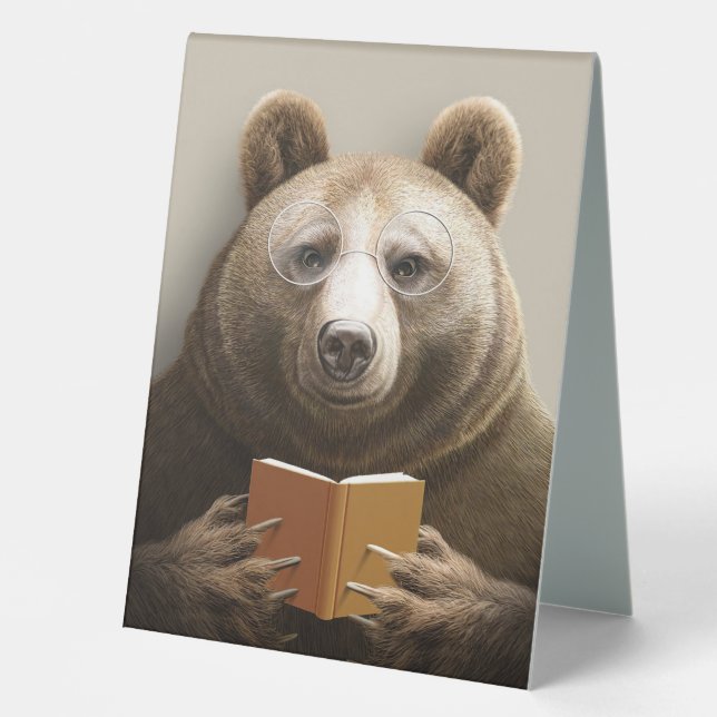 Reader Gift Bear Reading A Book (Front)