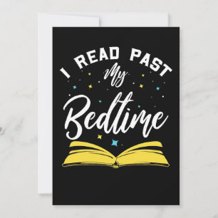 Reader Gift I Read Past My Bedtime And Books Thank You Card