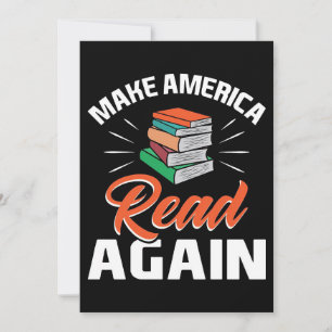 Reader Gift Make America Read Again Invitation