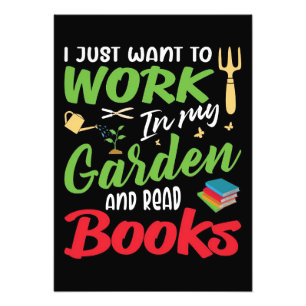Reader Gift Read Books In My Garden Photo Print