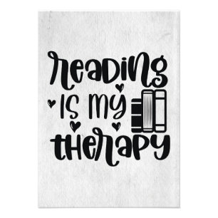 Reader Gift Reading Is My Therapy Photo Print
