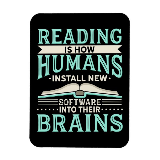 Reader Gift Reading New Brain Magnet (Vertical)