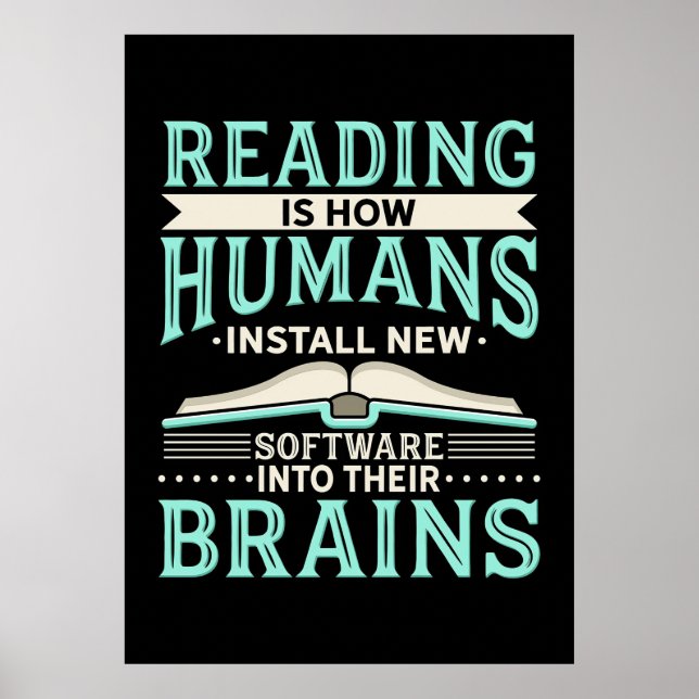 Reader Gift Reading New Brain Poster (Front)