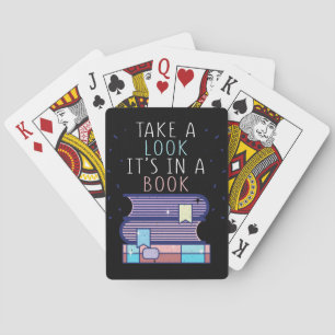 Reader Gift Take A Look In A Book Playing Cards