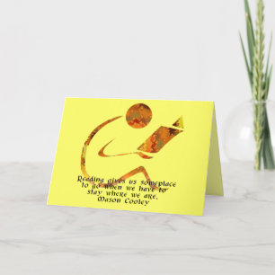 Reader Golden Quote Blank Card