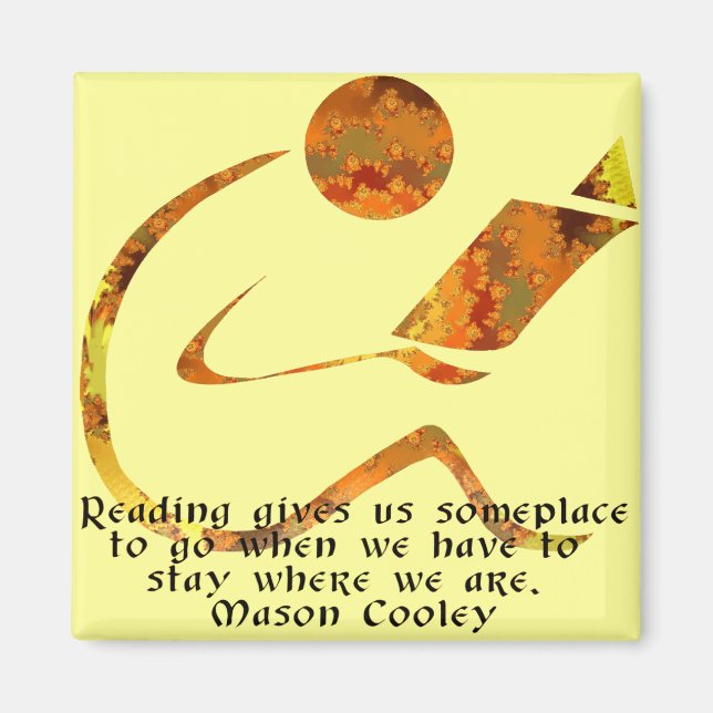 Reader Golden Quote Magnet (Front)