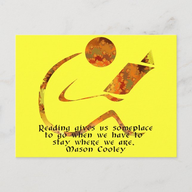 Reader Golden Quote Postcard (Front)