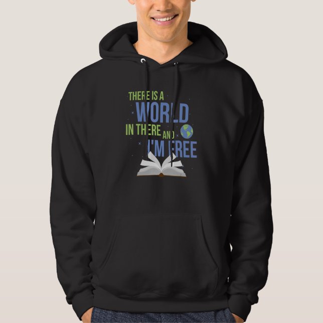 Reader Libary Imagination Pages Writing Read Book  Hoodie (Front)