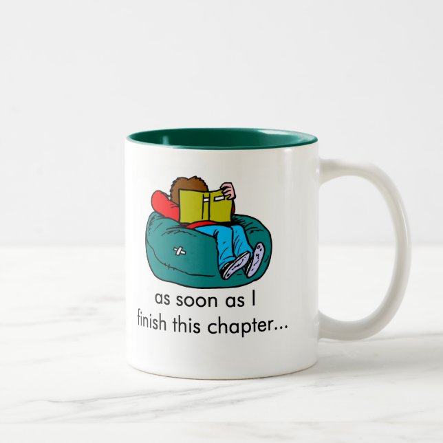 Reader T-shirts and Gifts. Two-Tone Coffee Mug (Right)