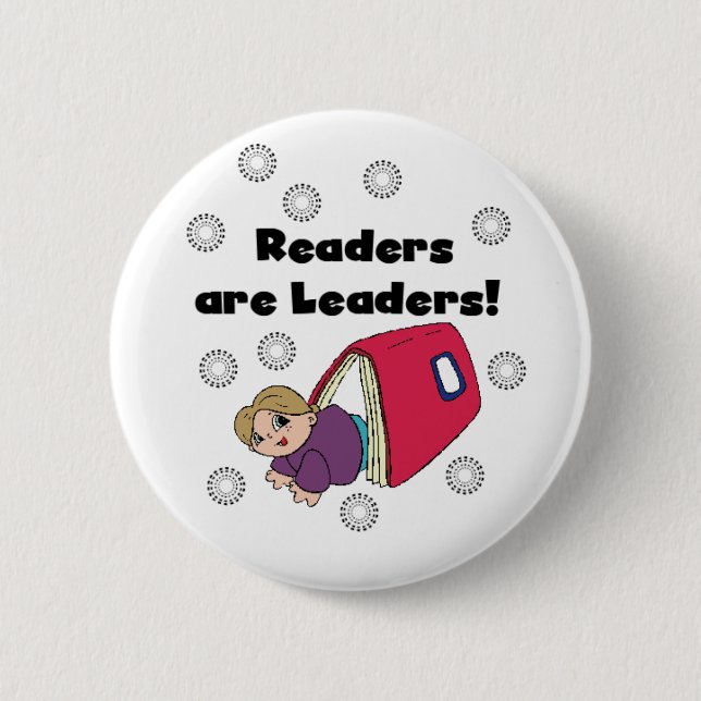 Readers Are Leaders 6 Cm Round Badge (Front)
