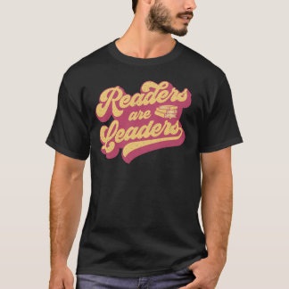 Readers Are Leaders Boho Leopard Book Lover Back T T-Shirt