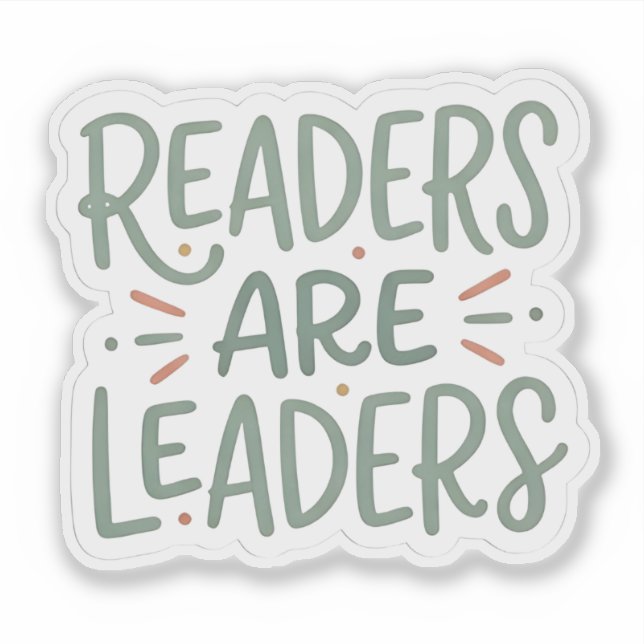 Readers are leaders - book lover reading (Front)