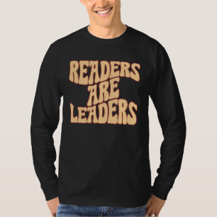Readers Are Leaders Vintage Book Reading Teacher T-Shirt