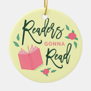 Readers Gonna Read Bookish Floral Ceramic Tree Decoration