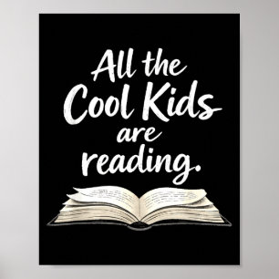 Readers inspiration the cool kids are reading poster