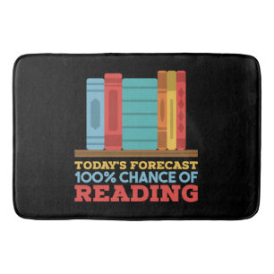 Reading - 100% Chance of Reading Funny Book Bath Mat