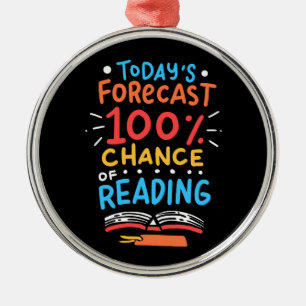 Reading - 100% Chance of Reading Metal Tree Decoration