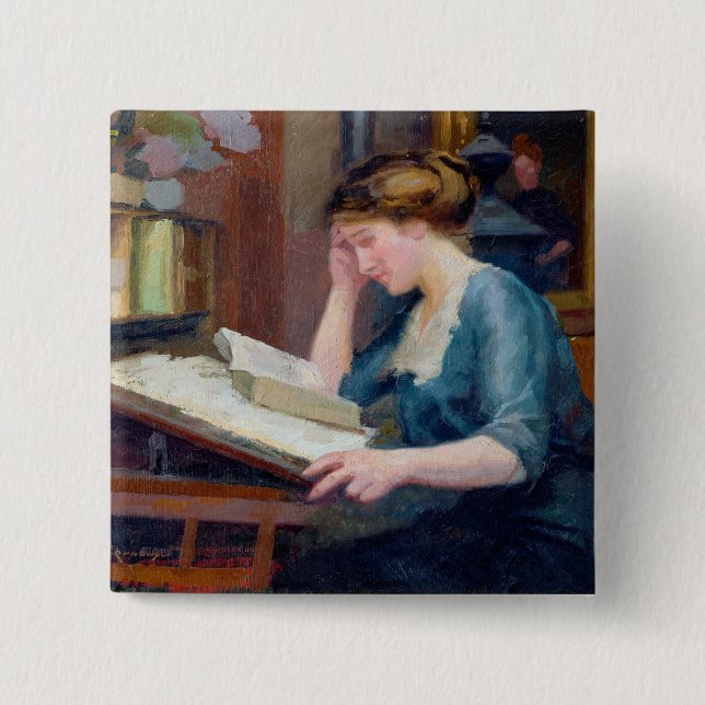 Reading 15 Cm Square Badge (Front)