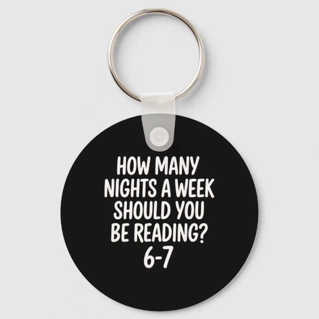 Reading 67 6 7 Meme Ela Teacher Six Seven Student  Key Ring (Front)