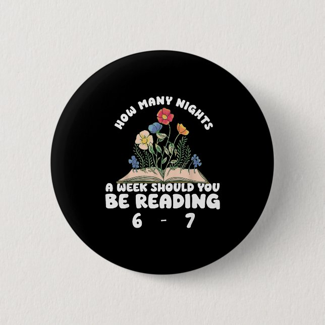 Reading 67 Meme Englieacher Funny 67 Book Lover Hu 6 Cm Round Badge (Front)