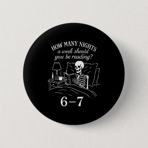 Reading 67 Meme Englieacher Funny 67 Book Lover Hu 6 Cm Round Badge