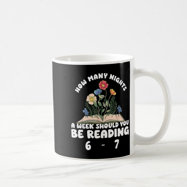 Reading 67 Meme Englieacher Funny 67 Book Lover Hu Coffee Mug (Right)
