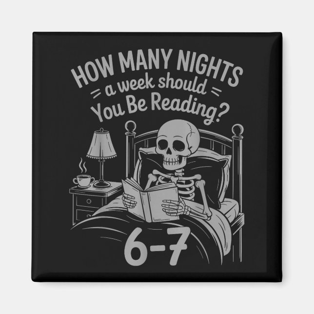 Reading 67 Meme Englieacher Funny 67 Book Lover Hu Magnet (Front)
