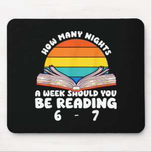 Reading 67 Meme Englieacher Funny 67 Book Lover Hu Mouse Mat