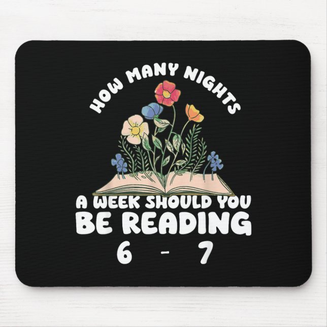 Reading 67 Meme Englieacher Funny 67 Book Lover Hu Mouse Mat (Front)