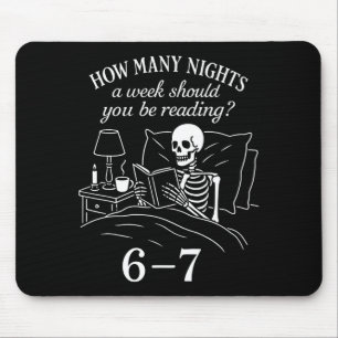 Reading 67 Meme Englieacher Funny 67 Book Lover Hu Mouse Mat