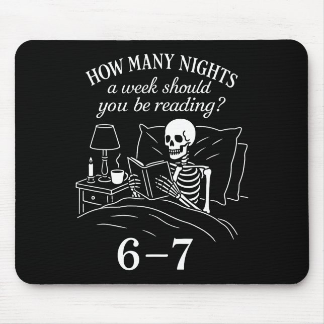 Reading 67 Meme Englieacher Funny 67 Book Lover Hu Mouse Mat (Front)