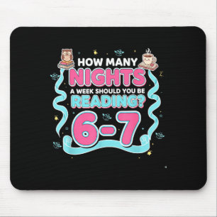 Reading 67 Meme Englieacher Funny 67 Book Lover Hu Mouse Mat