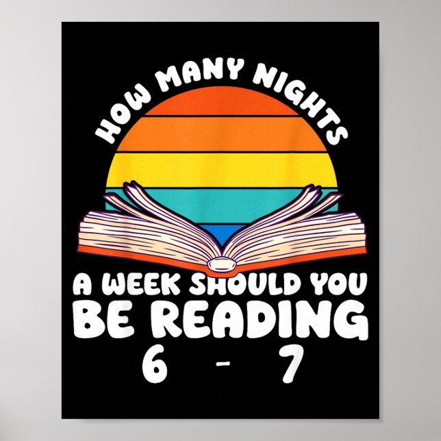 Reading 67 Meme Englieacher Funny 67 Book Lover Hu Poster (Front)